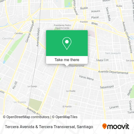 Tercera Avenida & Tercera Transversal map