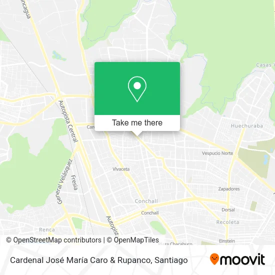 Cardenal José María Caro & Rupanco map