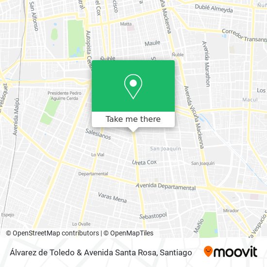 Álvarez de Toledo & Avenida Santa Rosa map