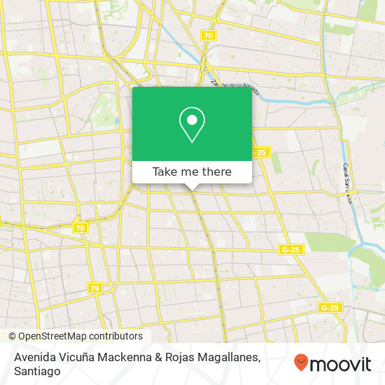 Avenida Vicuña Mackenna & Rojas Magallanes map