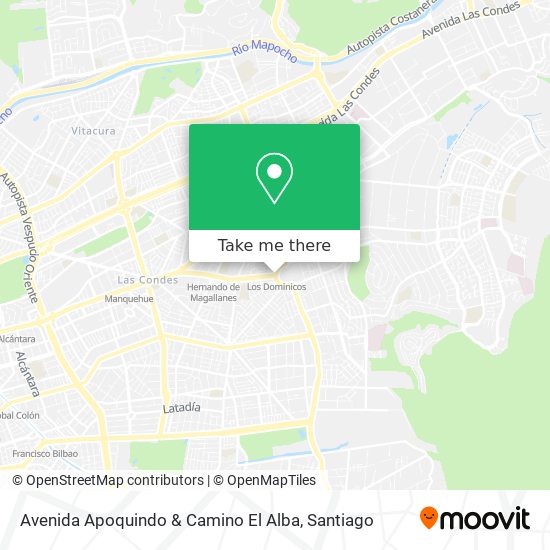 Avenida Apoquindo & Camino El Alba map
