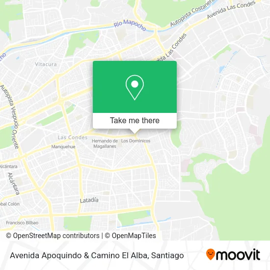 Avenida Apoquindo & Camino El Alba map