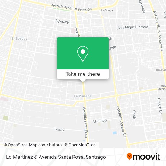 Lo Martínez & Avenida Santa Rosa map