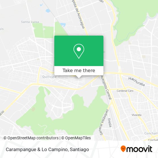 Carampangue & Lo Campino map