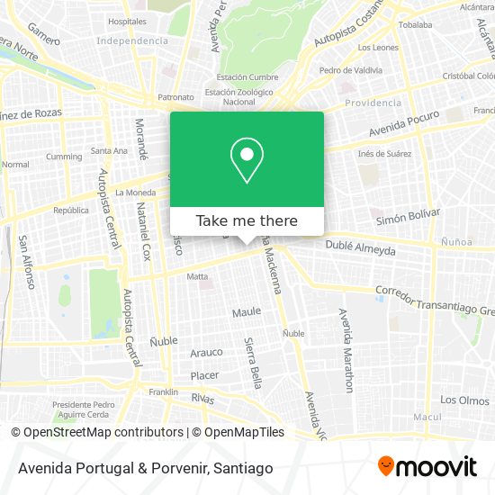 Avenida Portugal & Porvenir map