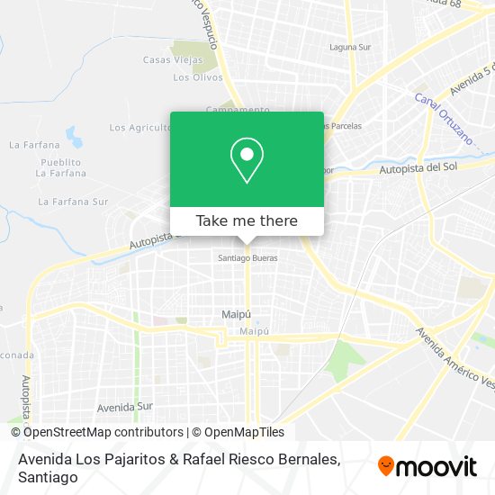 Avenida Los Pajaritos & Rafael Riesco Bernales map