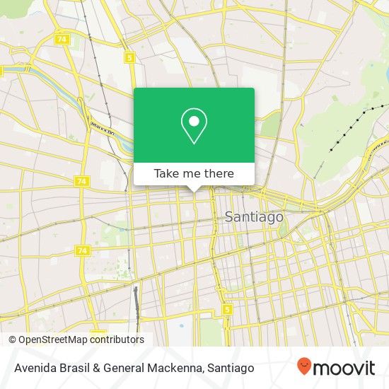 Avenida Brasil & General Mackenna map