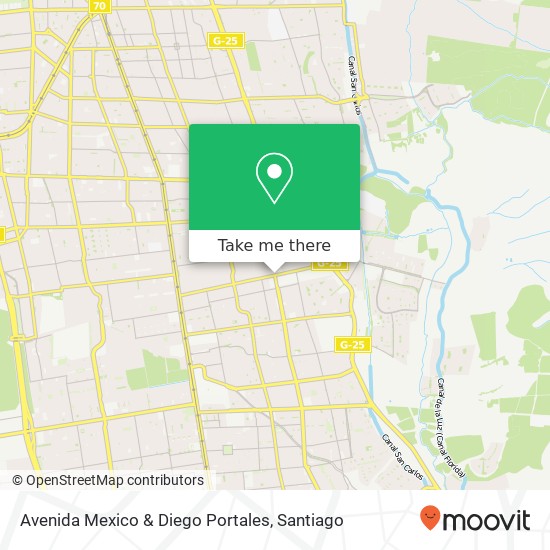 Avenida Mexico & Diego Portales map