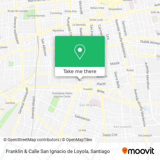 Franklin & Calle San Ignacio de Loyola map