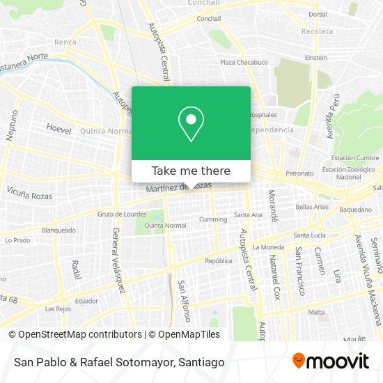 San Pablo & Rafael Sotomayor map