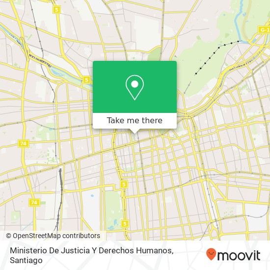 Ministerio De Justicia Y Derechos Humanos map