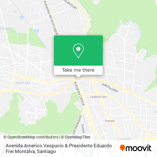 Avenida Americo Vespucio & Presidente Eduardo Frei Montalva map