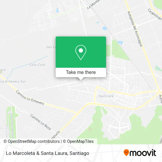 Lo Marcoleta & Santa Laura map