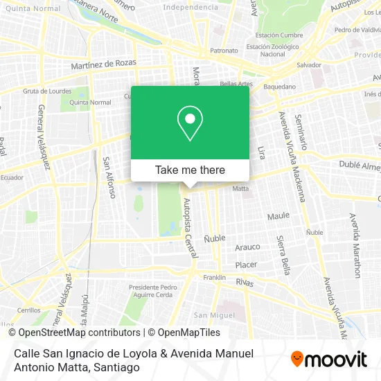 Mapa de Calle San Ignacio de Loyola & Avenida Manuel Antonio Matta