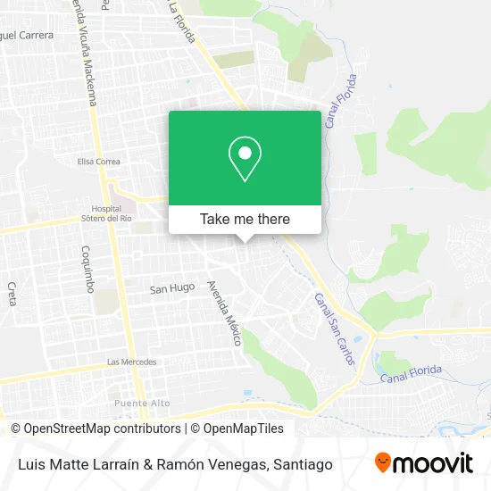 Luis Matte Larraín & Ramón Venegas map