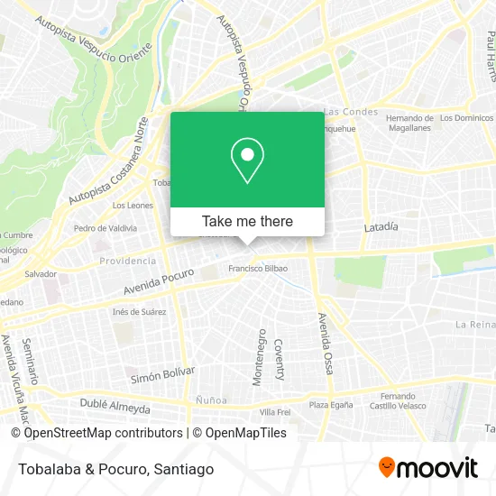 Tobalaba & Pocuro map