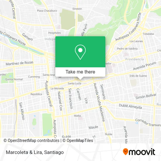 Marcoleta & Lira map