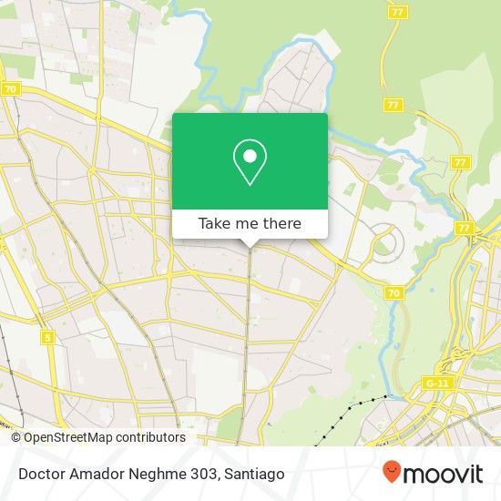 Doctor Amador Neghme 303 map