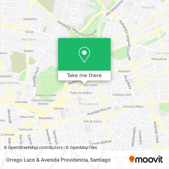 Orrego Luco & Avenida Providencia map