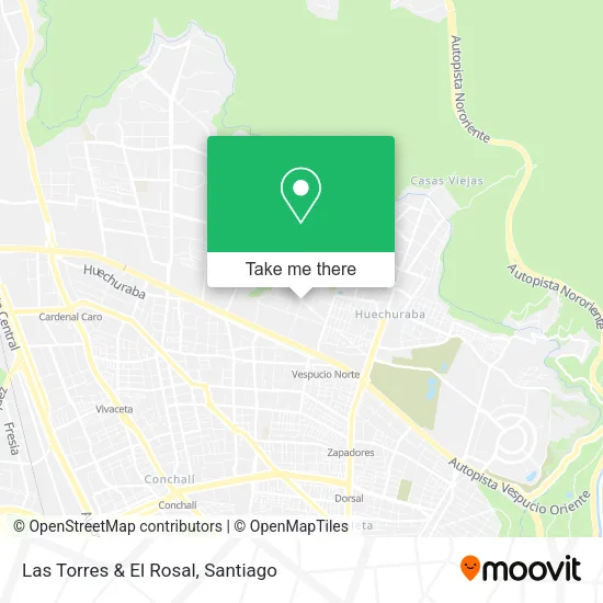 Las Torres & El Rosal map