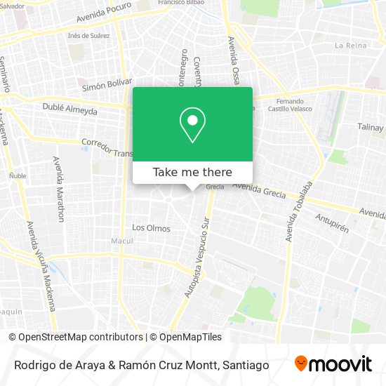 Rodrigo de Araya & Ramón Cruz Montt map
