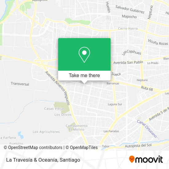 La Travesía & Oceanía map