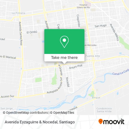 Avenida Eyzaguirre & Nocedal map
