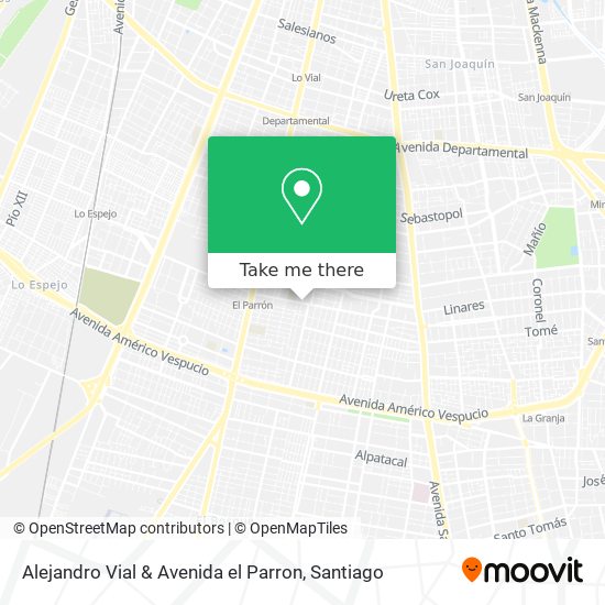 Alejandro Vial & Avenida el Parron map