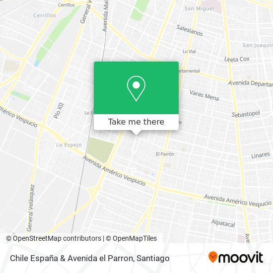 Chile España & Avenida el Parron map