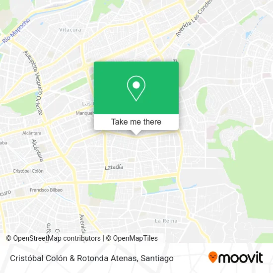 Cristóbal Colón & Rotonda Atenas map