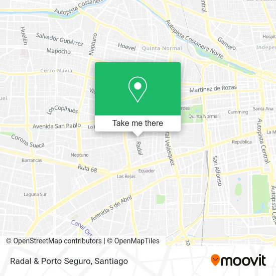 Radal & Porto Seguro map