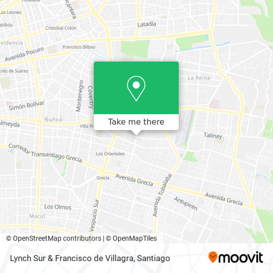 Lynch Sur & Francisco de Villagra map