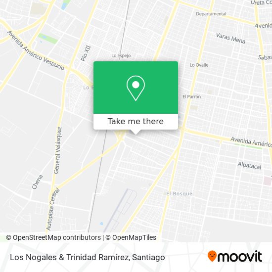 Los Nogales & Trinidad Ramírez map