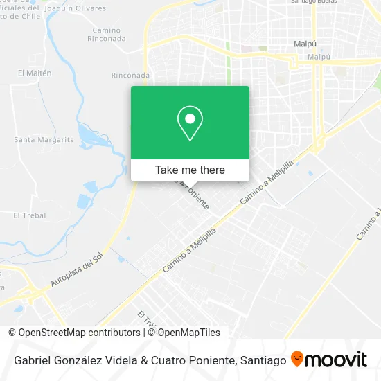 Gabriel González Videla & Cuatro Poniente map