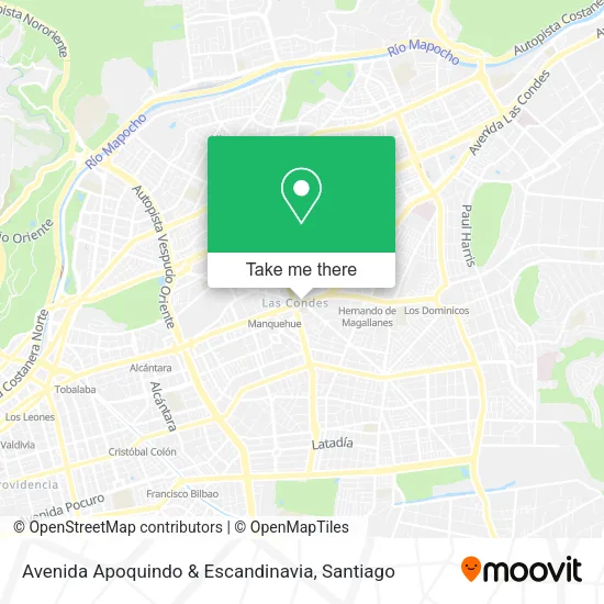 Avenida Apoquindo & Escandinavia map