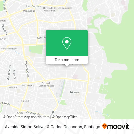 Mapa de Avenida Simón Bolívar & Carlos Ossandon