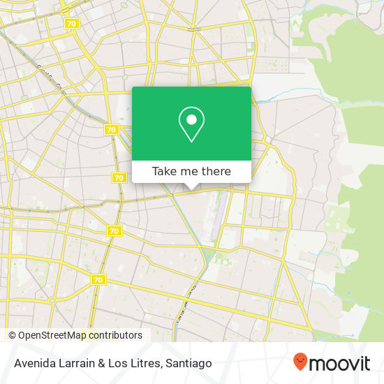 Avenida Larrain & Los Litres map