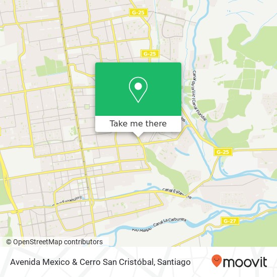Avenida Mexico & Cerro San Cristóbal map