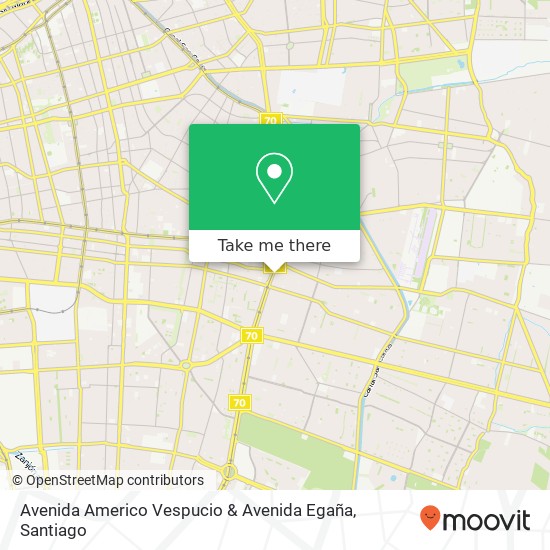 Avenida Americo Vespucio & Avenida Egaña map