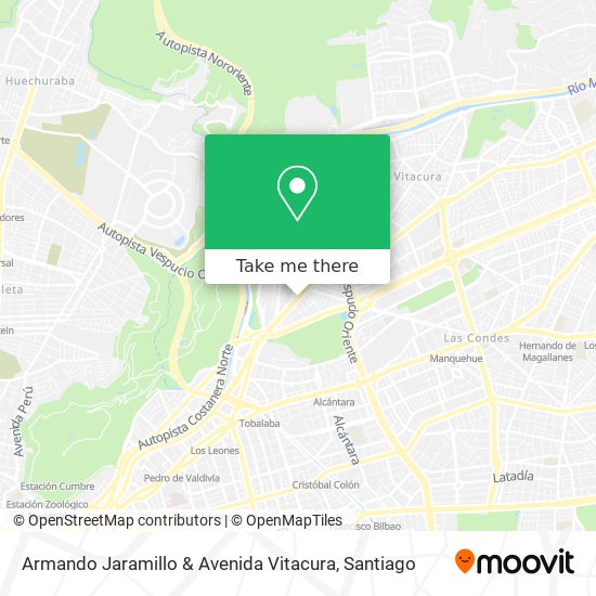 Armando Jaramillo & Avenida Vitacura map