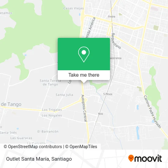 Outlet Santa María map