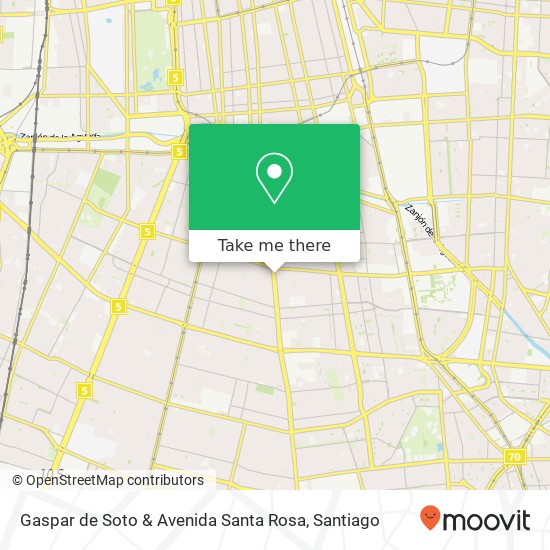 Gaspar de Soto & Avenida Santa Rosa map