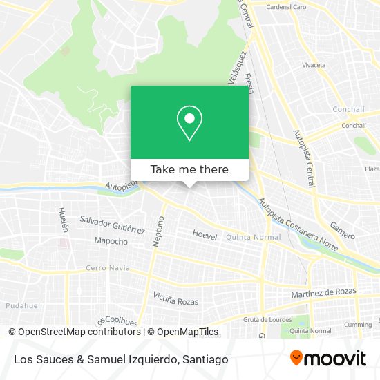 Los Sauces & Samuel Izquierdo map