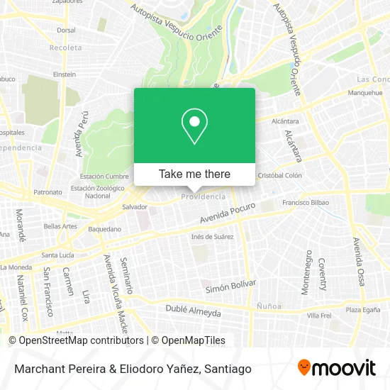 Marchant Pereira & Eliodoro Yañez map