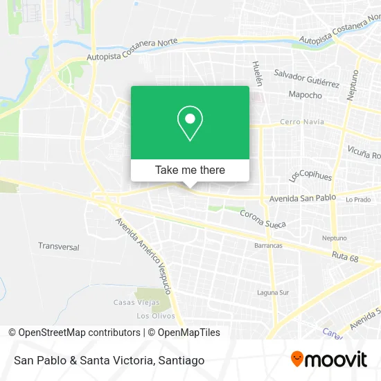San Pablo & Santa Victoria map