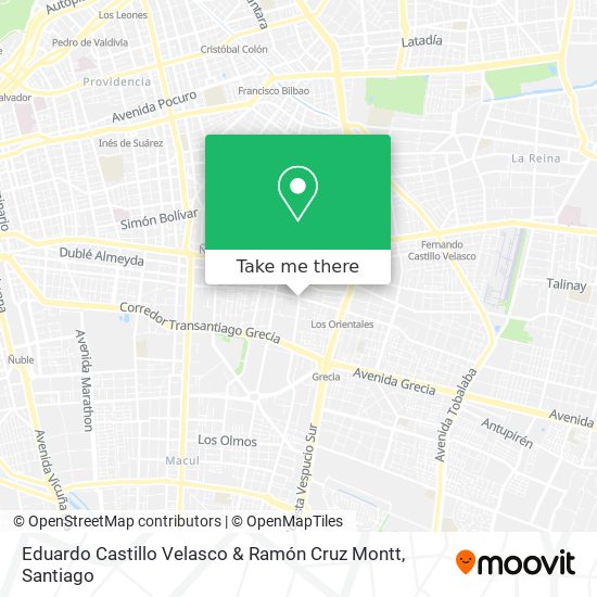 Eduardo Castillo Velasco & Ramón Cruz Montt map