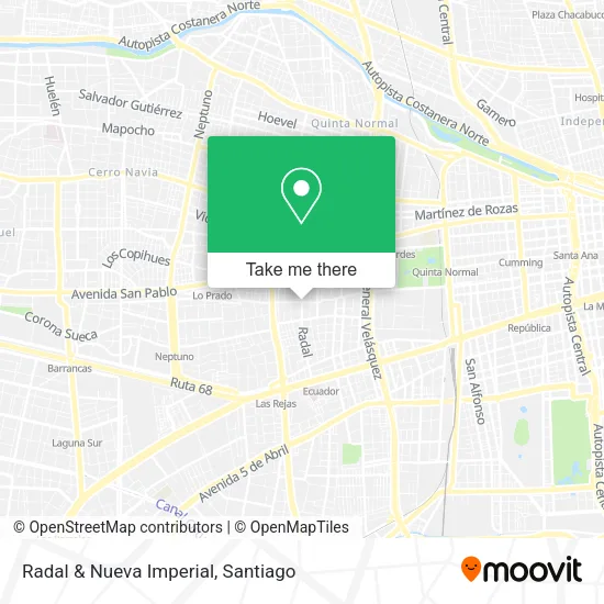 Radal & Nueva Imperial map