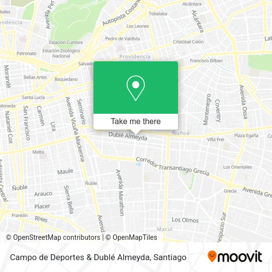 Campo de Deportes & Dublé Almeyda map