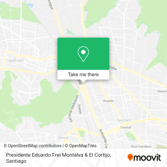 Presidente Eduardo Frei Montalva & El Cortijo map