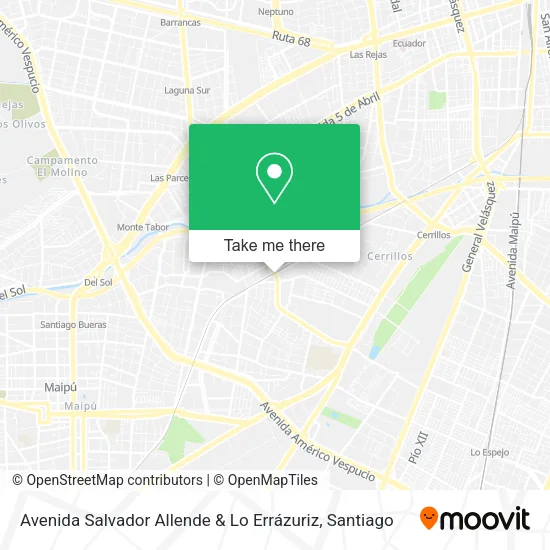 Mapa de Avenida Salvador Allende & Lo Errázuriz